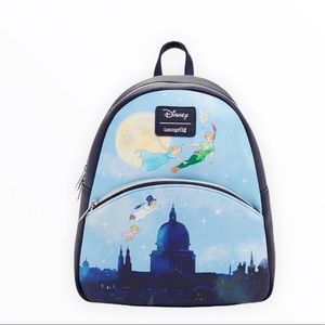 Loungefly Peter Pan Flying Over City Mini Backpack